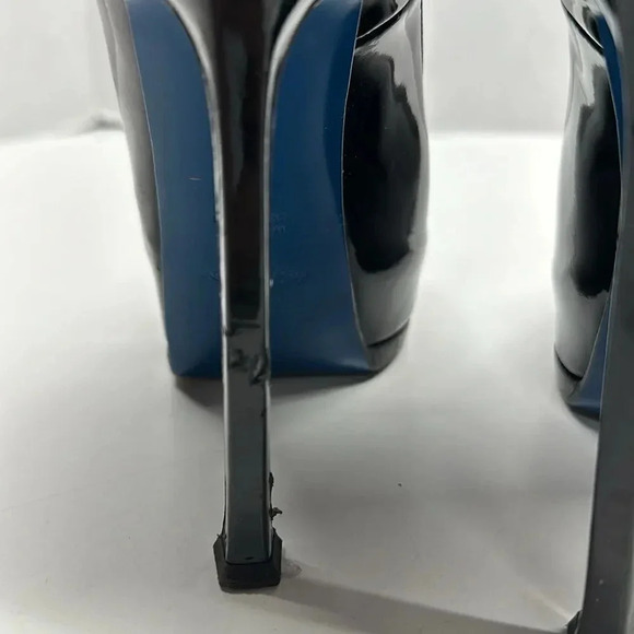 Yves Saint Laurent YSL Tribute Pump High Heels Patent Leather Black Size 36 US 6 - Picture 10 of 17